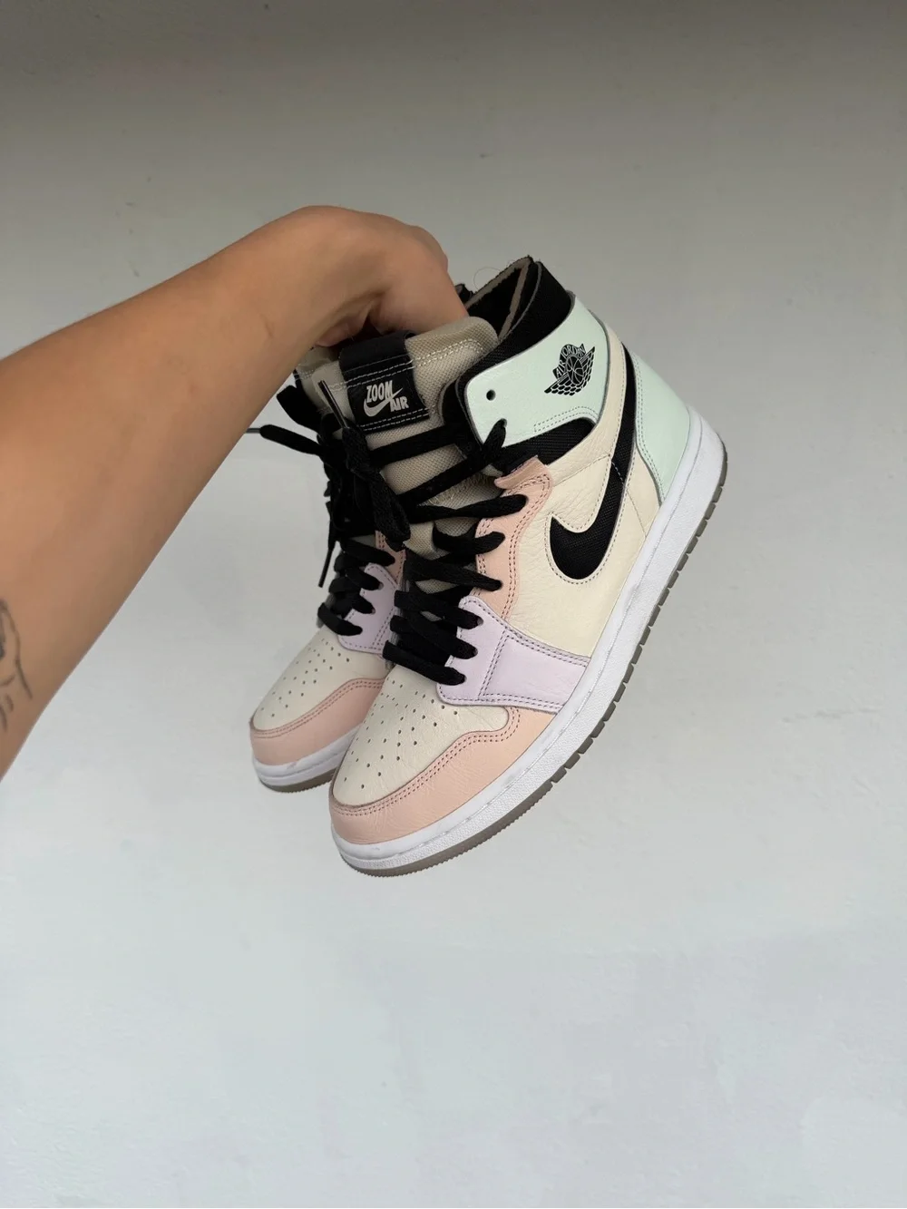 Nike Air Jordan 1 Mid Pastel Multi-Color Women's Sneakers